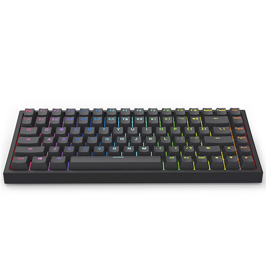 84-Key RGB Mini Gaming Keyboard – PBT Keycaps & Ergonomic Design