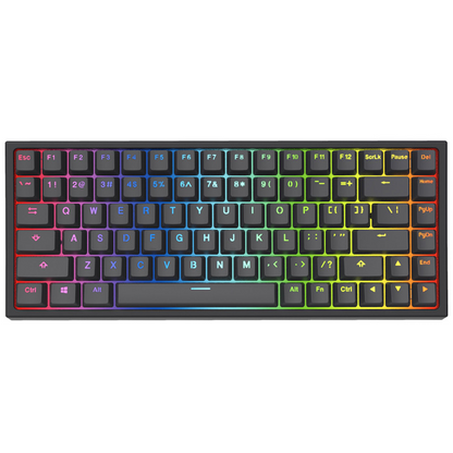 84-Key RGB Mini Gaming Keyboard – PBT Keycaps & Ergonomic Design
