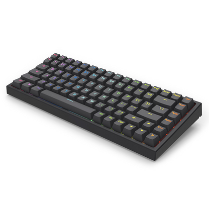 84-Key RGB Mini Gaming Keyboard – PBT Keycaps & Ergonomic Design